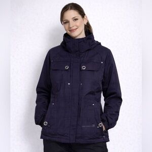 Free Country Vintage Vertical Series Ski Jacket Purple Silver L